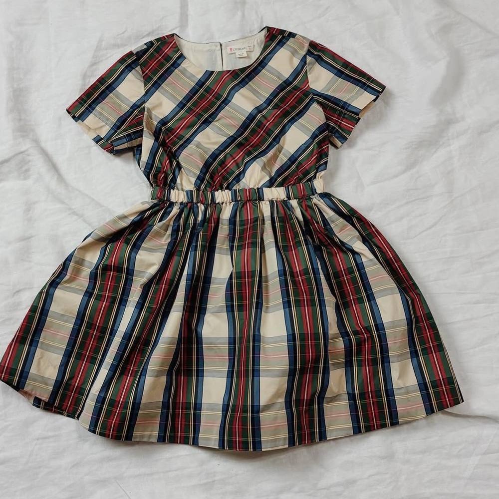 Crewcuts tartan dress- holiday